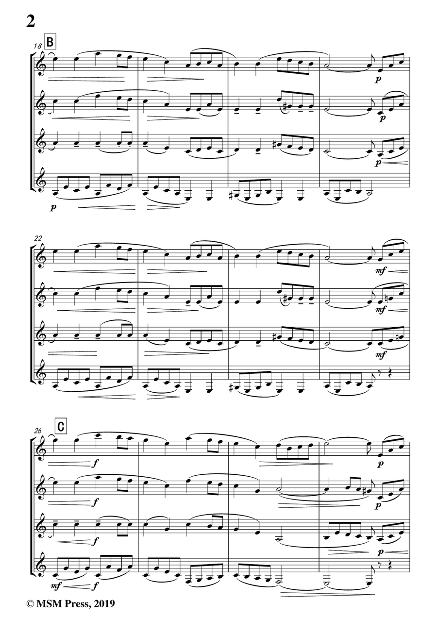 Joseph Zemp-Scandinavian Air,for 4 Clarinets in B flat Clarinet Quartet scores gallery preview page 4