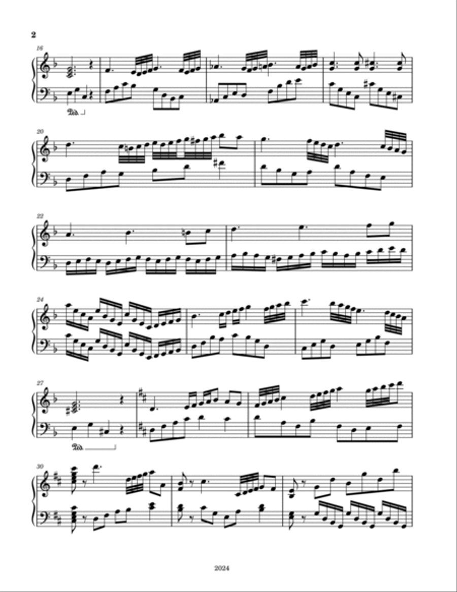 Piano Dream No. 101724 Piano Solo scores gallery preview page 2