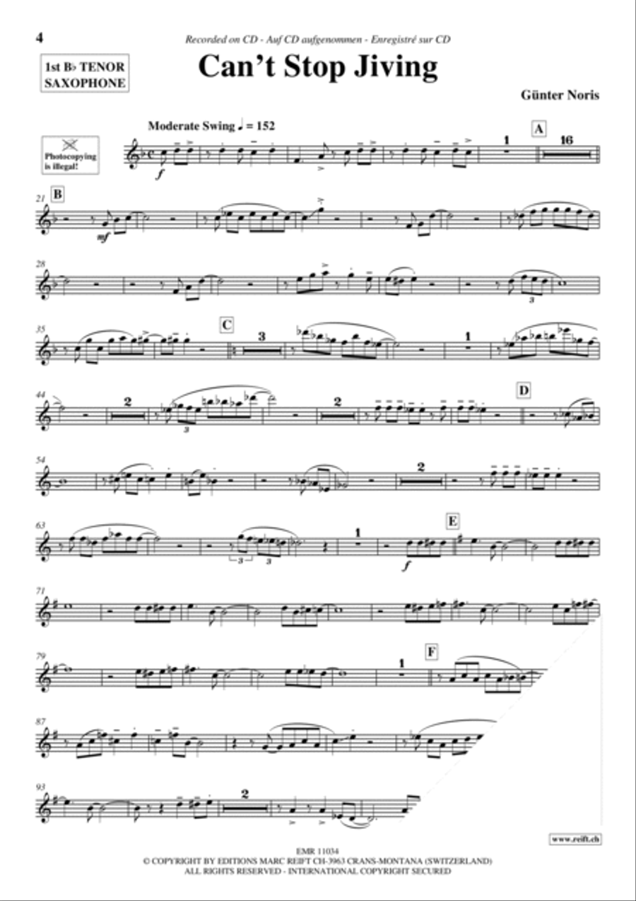 Play The 1st Tenor Sax With The Ballroom Dance Orchestra Vol. 2 Tenor Saxophone scores gallery preview page 5