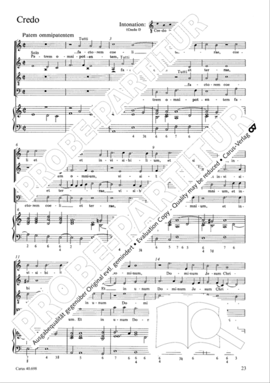 Messa breve SSATB scores gallery preview page 24