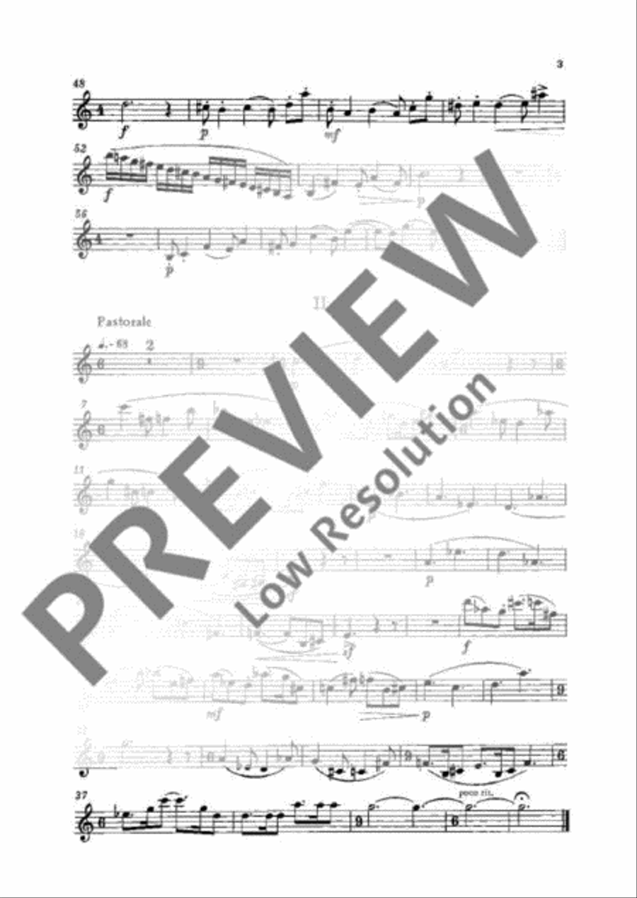 Small lyric Clarinet Solo scores gallery preview page 14