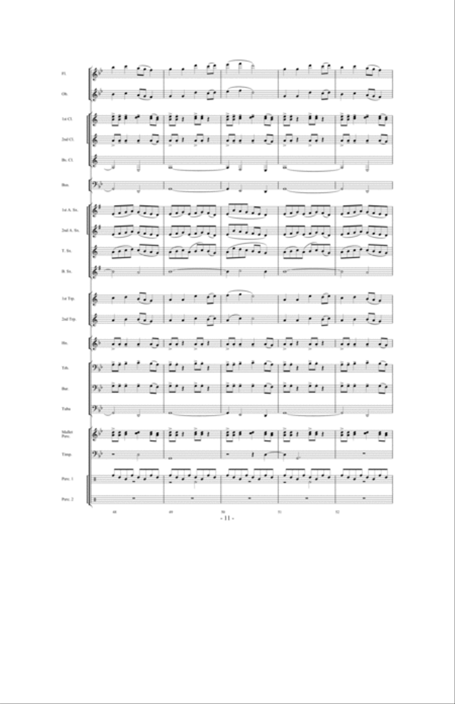 Legend of the Queen Anne's Revenge Concert Band scores gallery preview page 10
