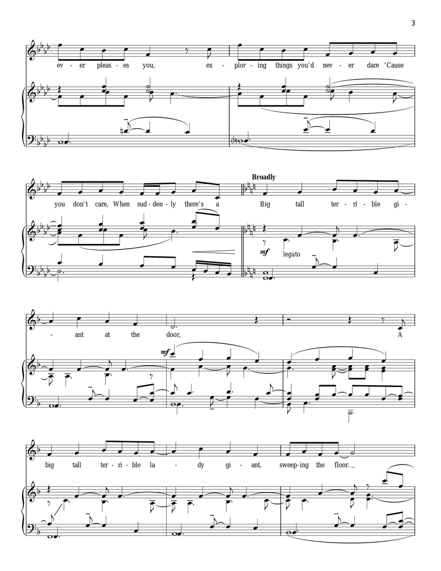 Giants In The Sky (from Into The Woods) Guitar scores gallery preview page 3