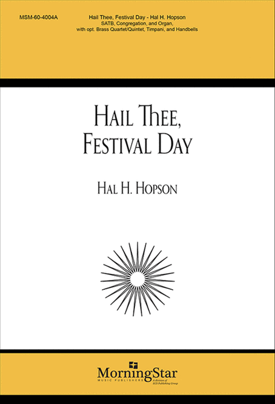 Hail Thee, Festival Day Hail Thee, Festival Day 4-Part scores gallery preview page 1