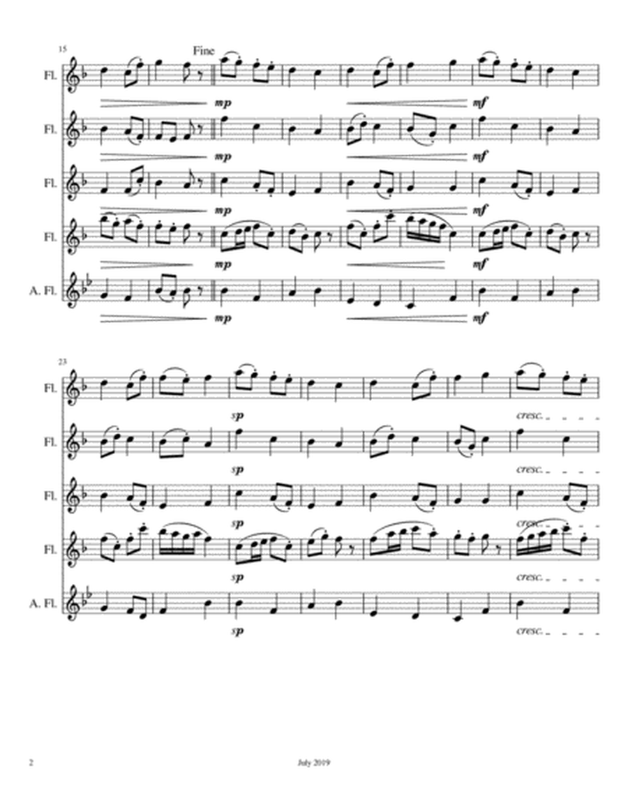 Minuet - beginner flute ensemble image number null