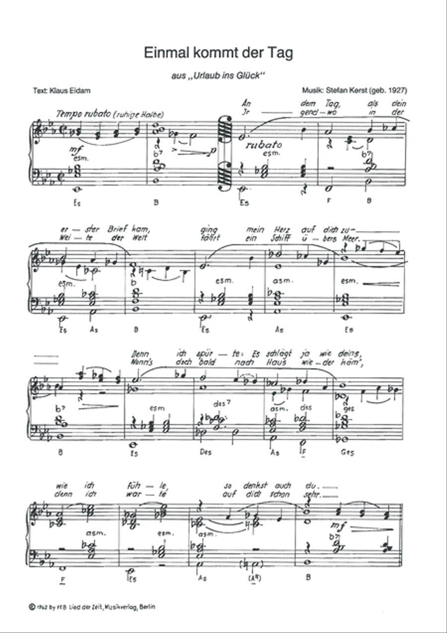 Einmal kommt der Tag Voice scores gallery preview page 3