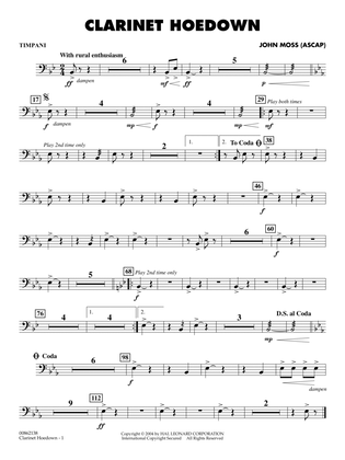 Clarinet Hoedown - Timpani