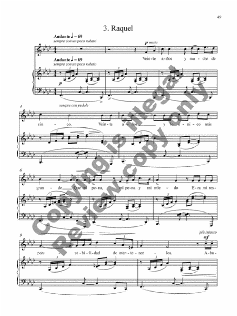Collected Songs for Soprano and Piano Soprano Voice scores gallery preview page 33