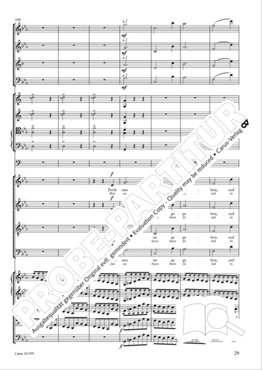 Schicksalslied, Op. 54 4-Part scores gallery preview page 30