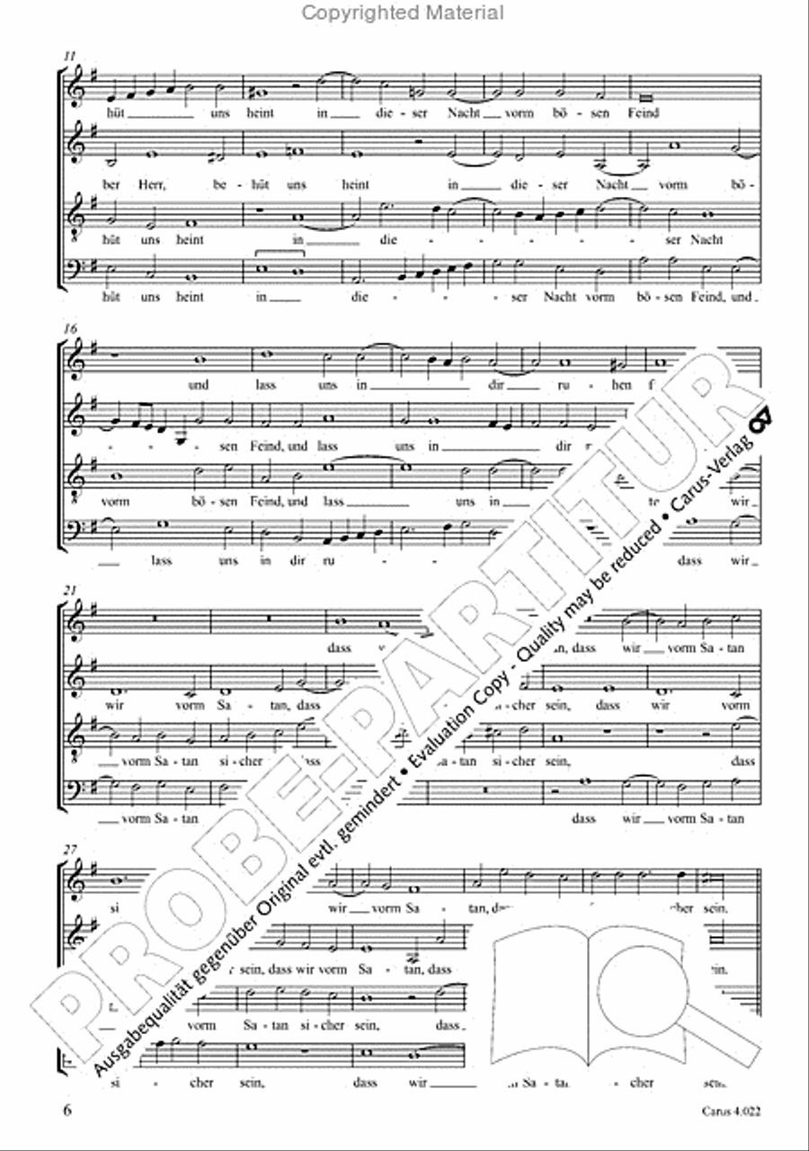 Christ, der du bist der helle Tag 4-Part scores gallery preview page 5