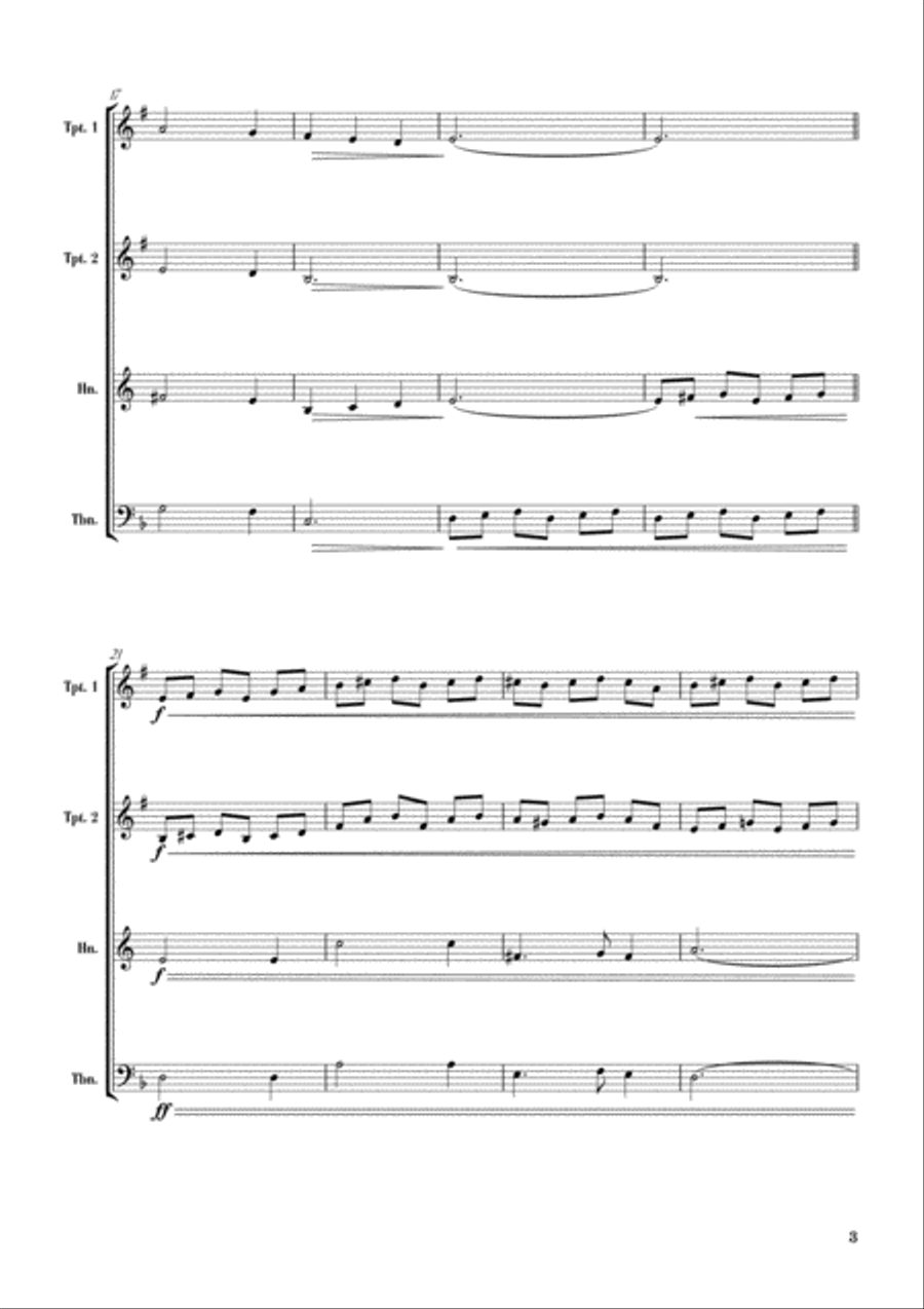 Scarborough Fair Brass Ensemble scores gallery preview page 5
