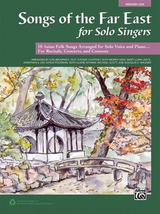Book cover for Songs of the Far East for Solo Singers
