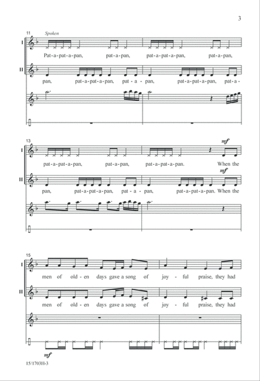 Pat-a-pan 2-Part scores gallery preview page 3