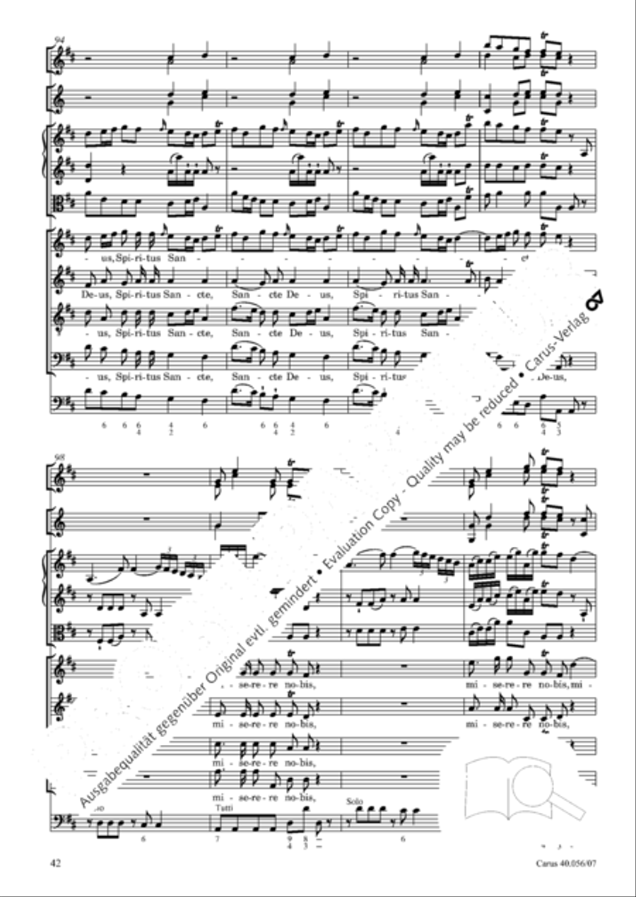 Litaniae Lauretanae in B und D Litaniae Lauretanae in B und D Orchestra scores gallery preview page 43
