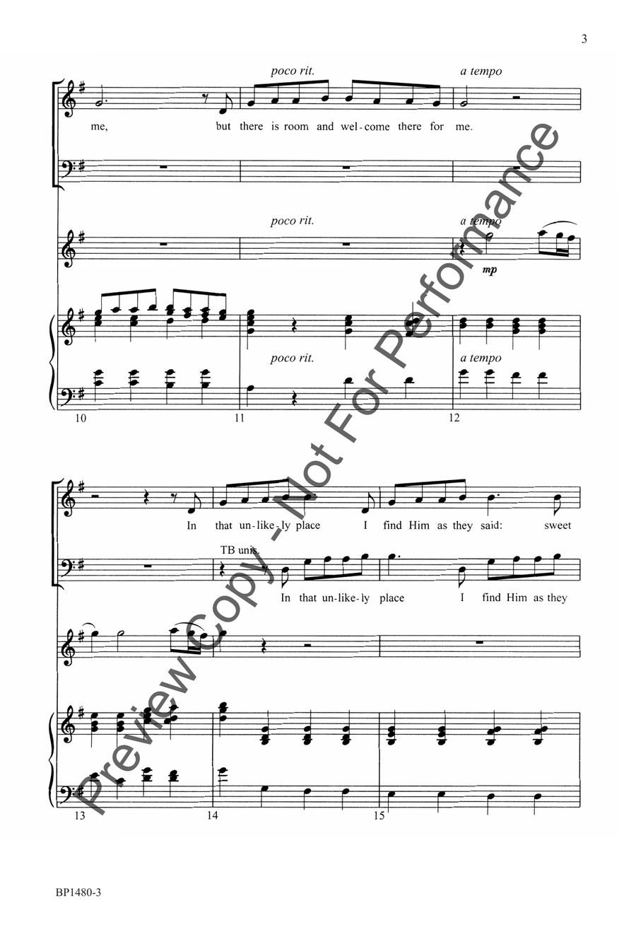 Where Shepherds Lately Knelt - SATB 4-Part scores gallery preview page 4