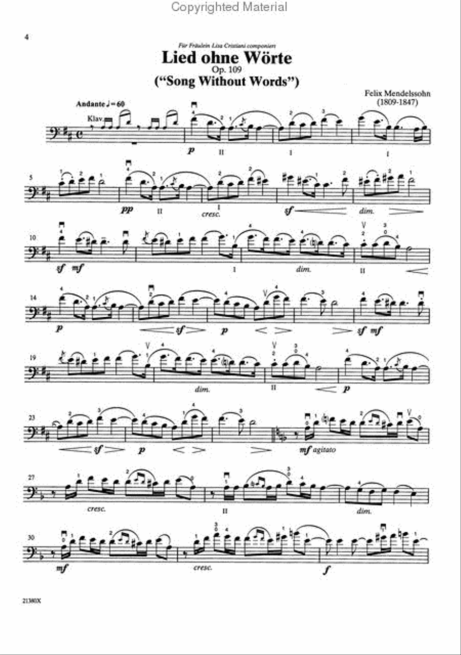 Solos for Young Cellists Cello Part and Piano Acc., Volume 6