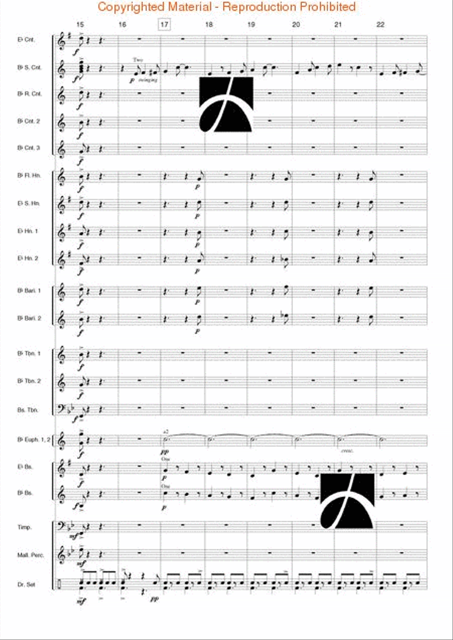 Marching Blues Concert Band scores gallery preview page 4