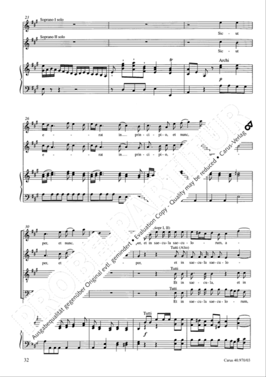 Laudate pueri SSA scores gallery preview page 33