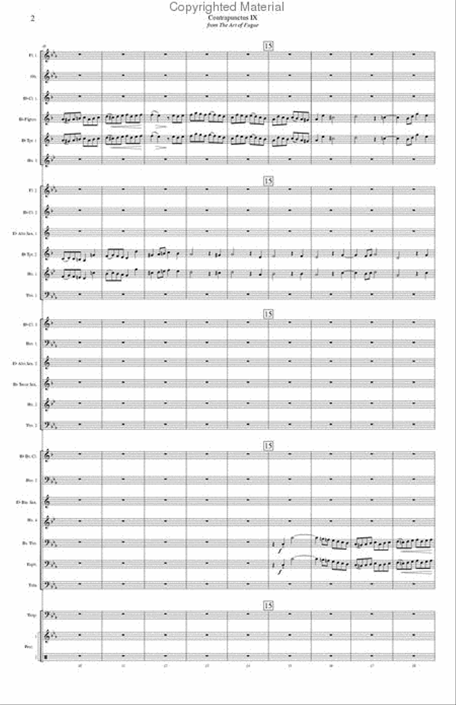 Contrapunctus 9 Contrapunctus 9 Concert Band scores gallery preview page 4