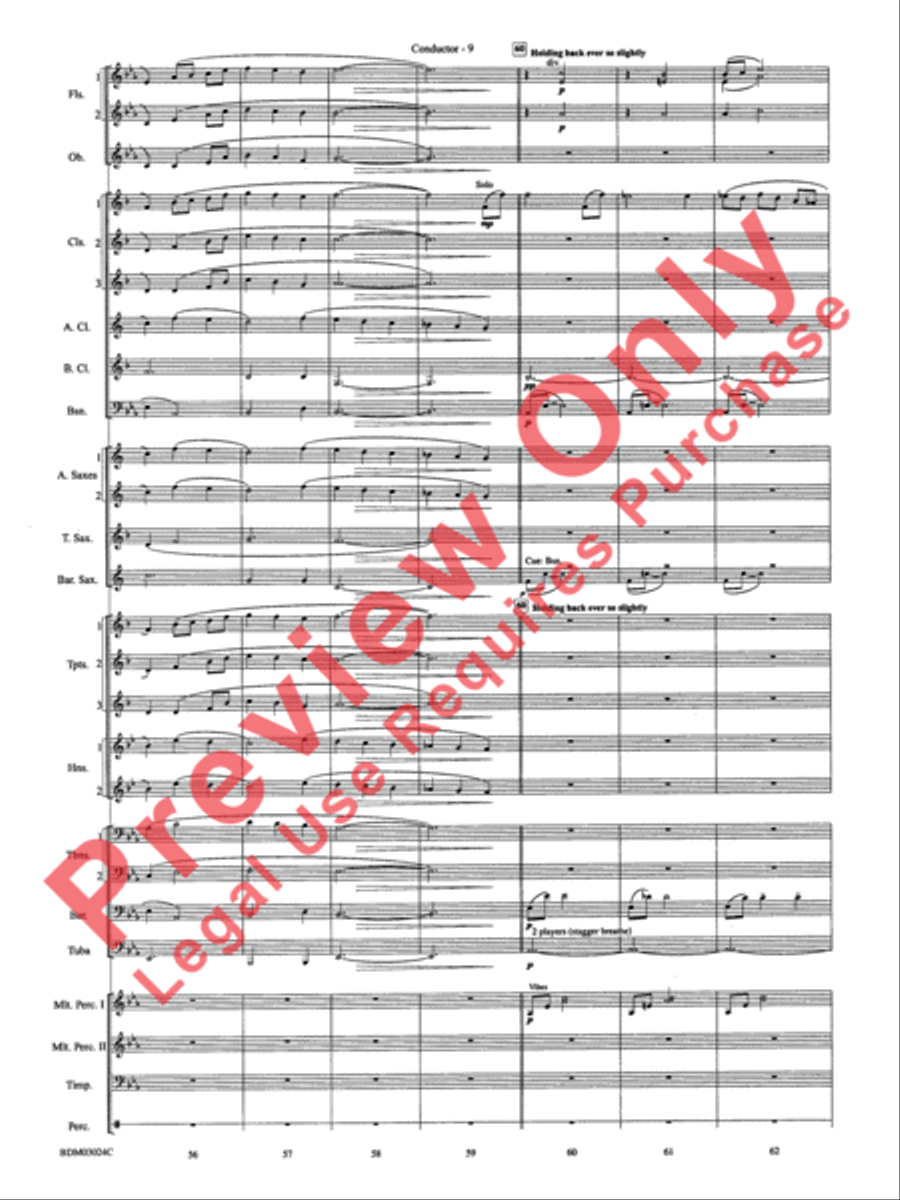 Winter Rhapsody - Cs Winter Rhapsody - Cs Concert Band scores gallery preview page 12