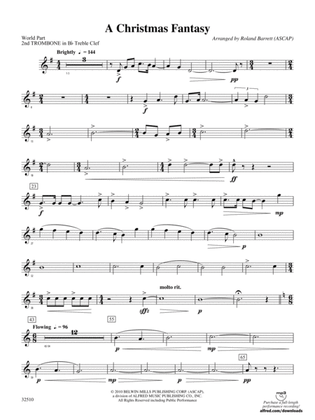 A Christmas Fantasy: (wp) 2nd B-flat Trombone T.C.