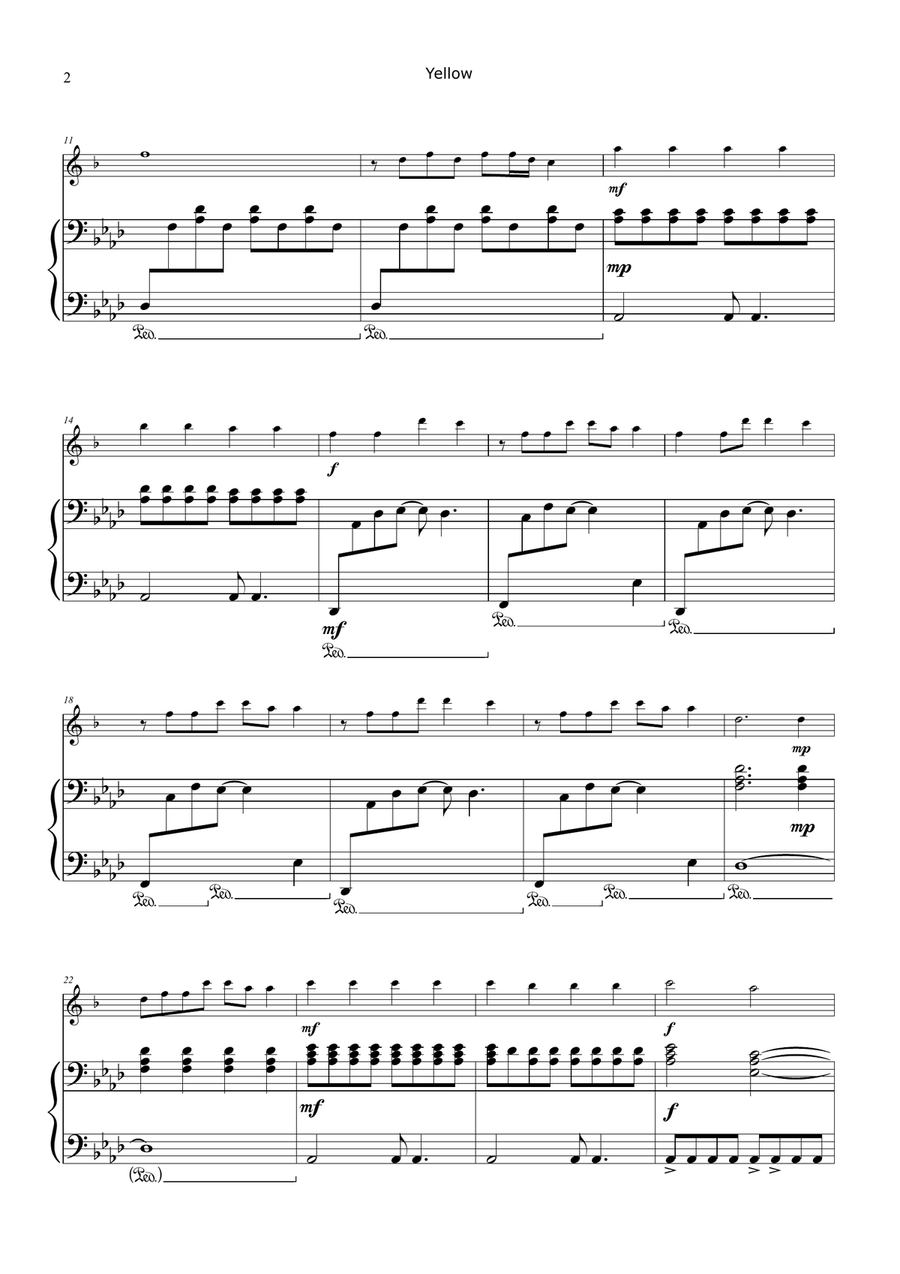 Yellow Chamber Music scores gallery preview page 2