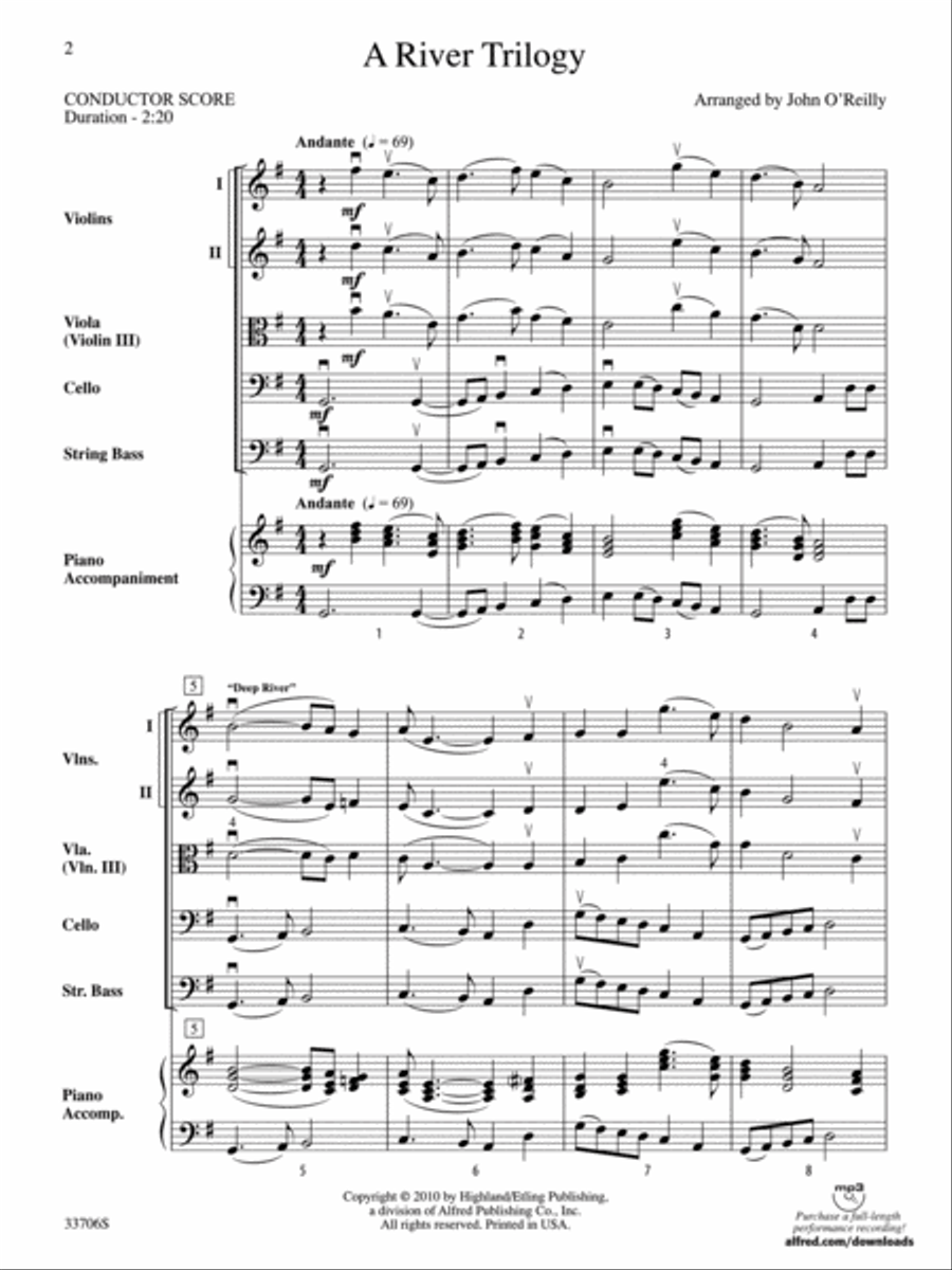 A River Trilogy A River Trilogy String Orchestra scores gallery preview page 2
