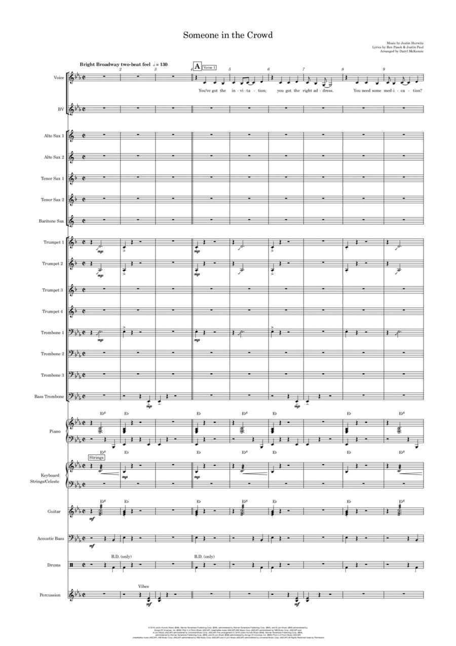 Someone In The Crowd Jazz Ensemble scores gallery preview page 1