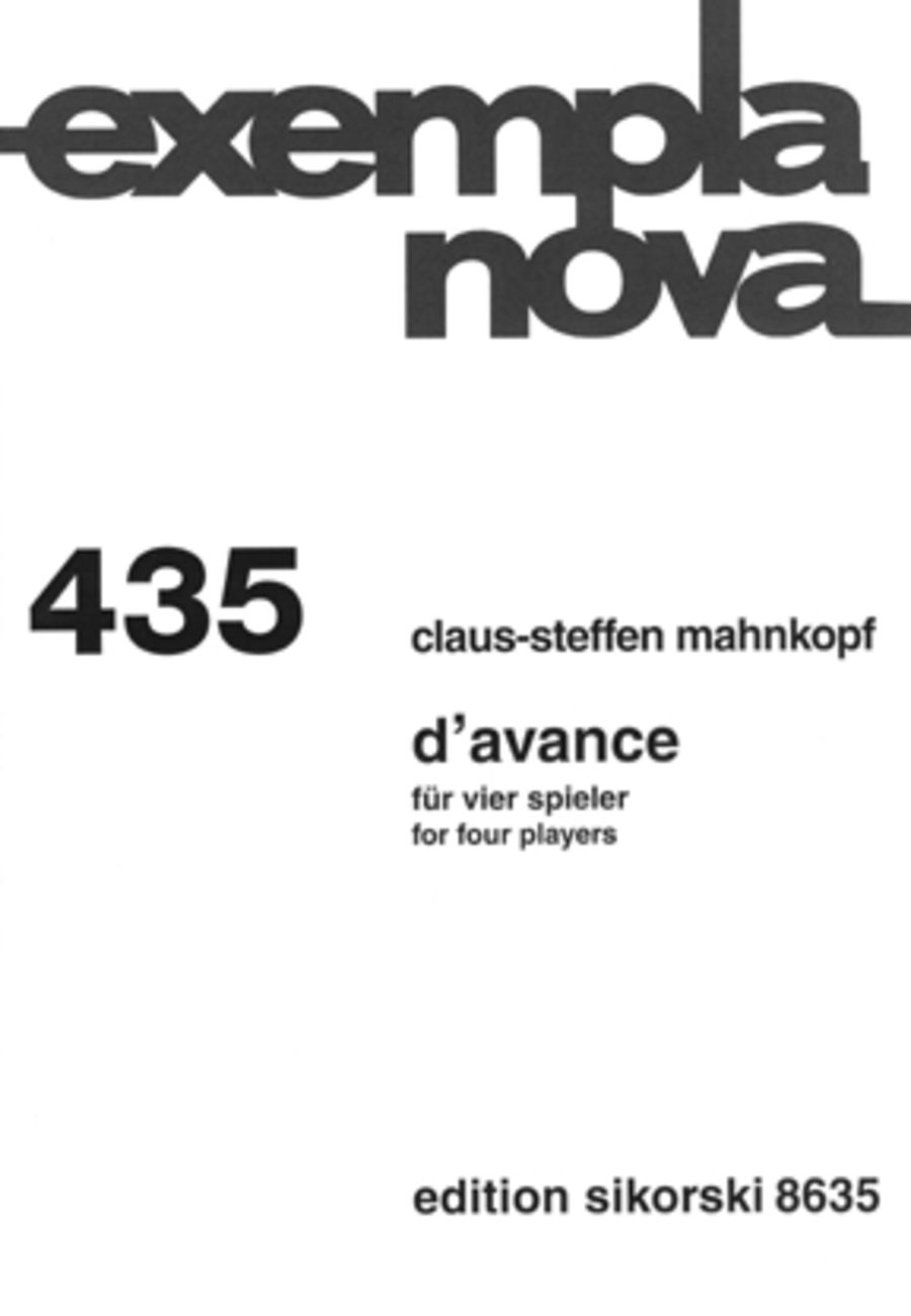 D'avance Clarinet scores gallery preview page 1