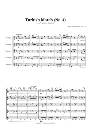 Turkish March by Beethoven for Trumpet Quintet