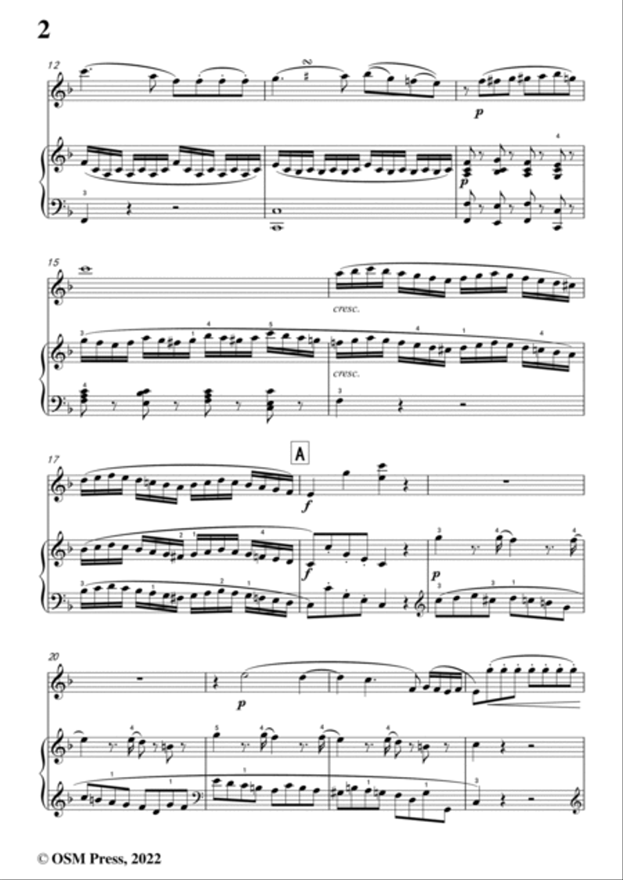 Mozart-Violin Sonata No.24,in F Major,K.376,for Violin&Piano Violin Solo scores gallery preview page 4