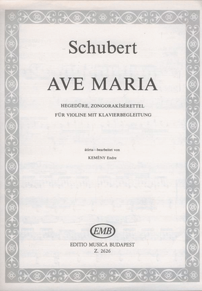Book cover for Ave Maria op. 52, No. 6