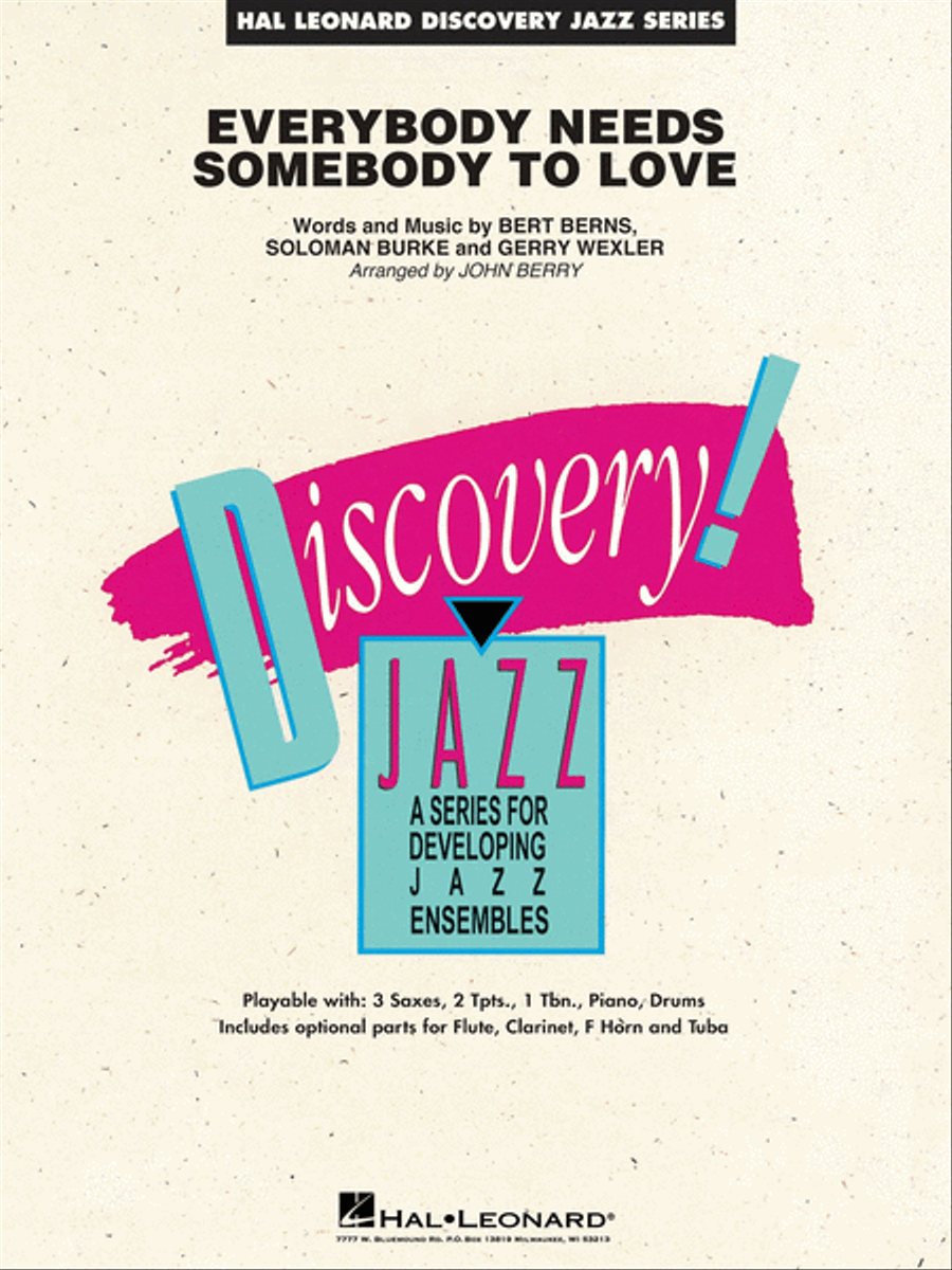 Everybody Needs Somebody to Love Jazz Ensemble scores gallery preview page 1