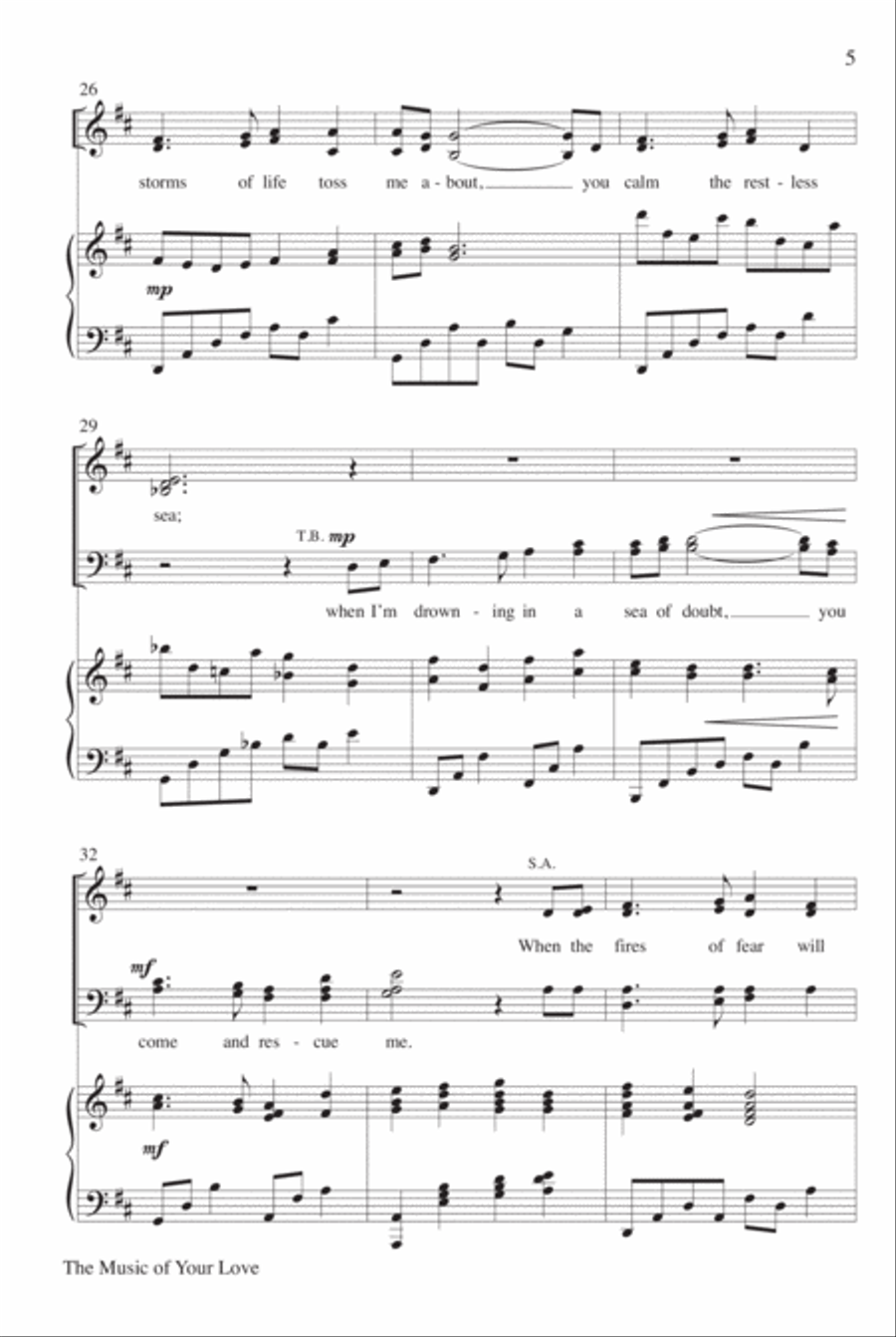 The Music of Your Love 4-Part scores gallery preview page 6