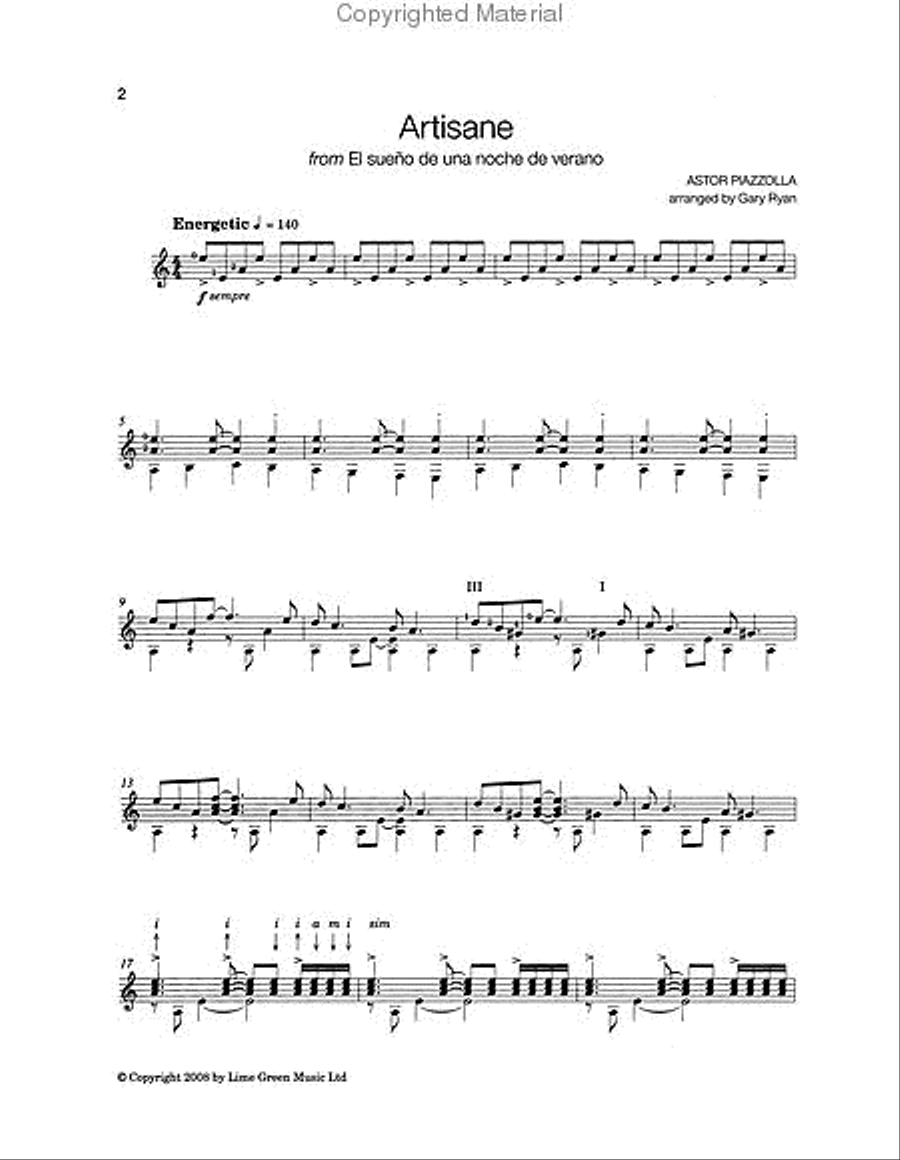Play Piazzolla Acoustic Guitar scores gallery preview page 2