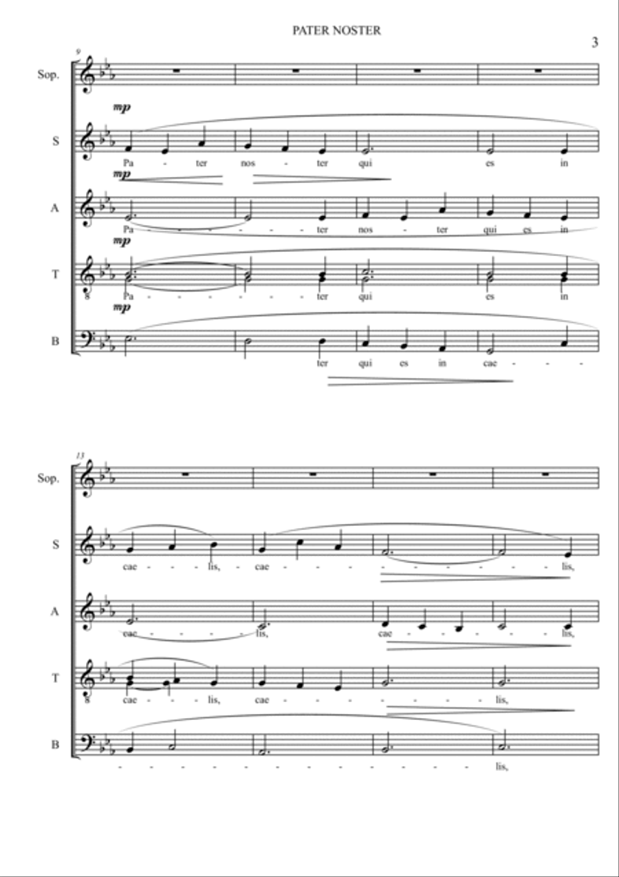 PATER NOSTER PATER NOSTER 4-Part scores gallery preview page 3