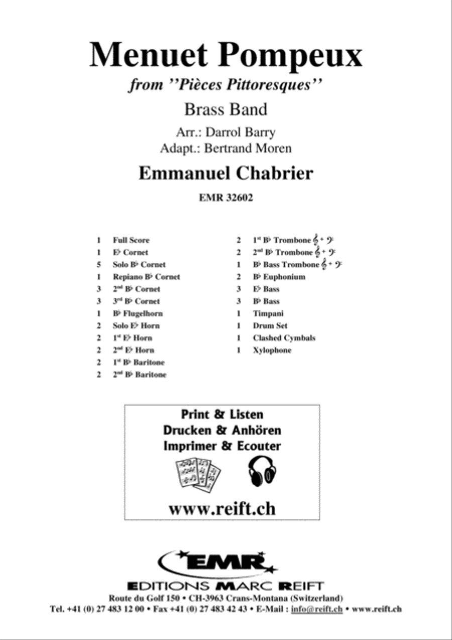 Menuet Pompeux Brass Band scores gallery preview page 2