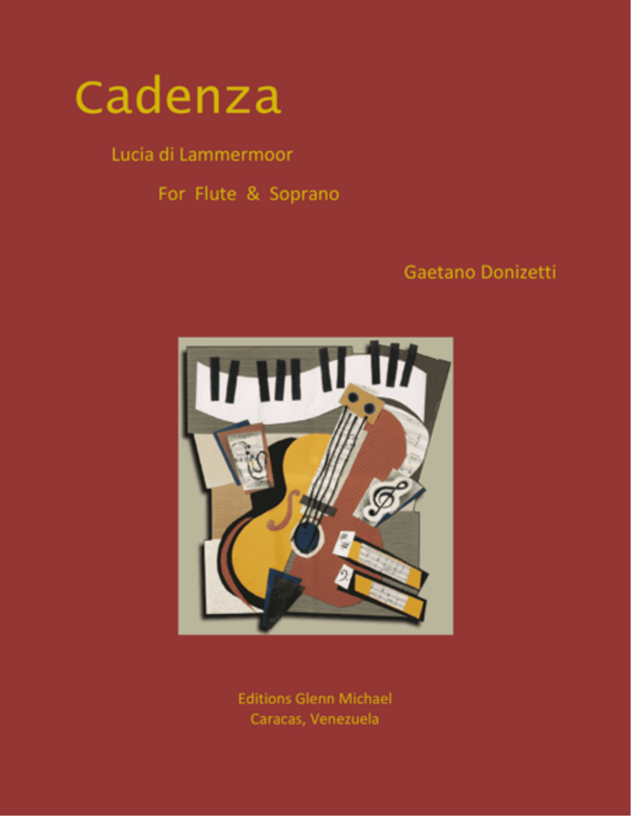Donizetti Lucia's Cadenza for flute & soprano Flute scores gallery preview page 1