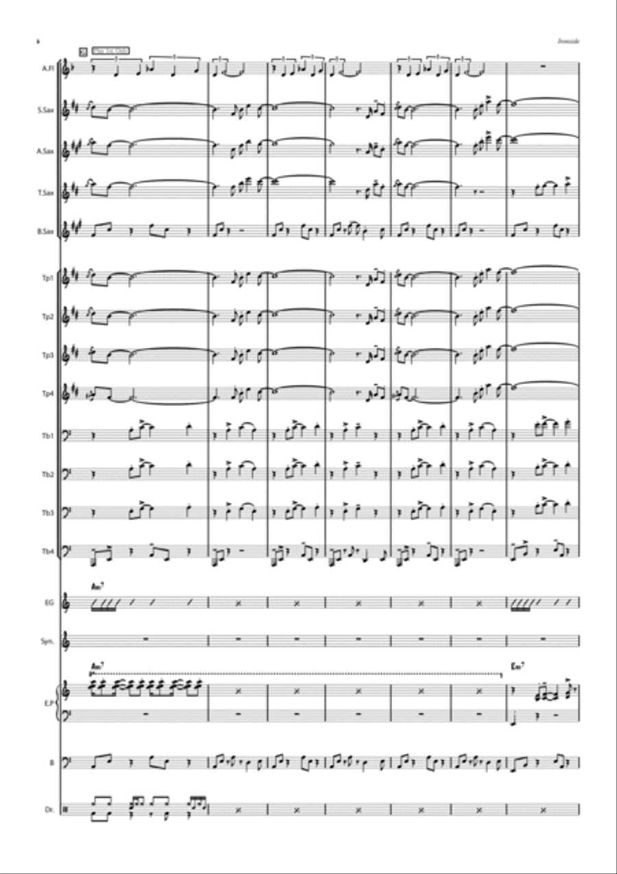The Ironside Theme Concert Band scores gallery preview page 6