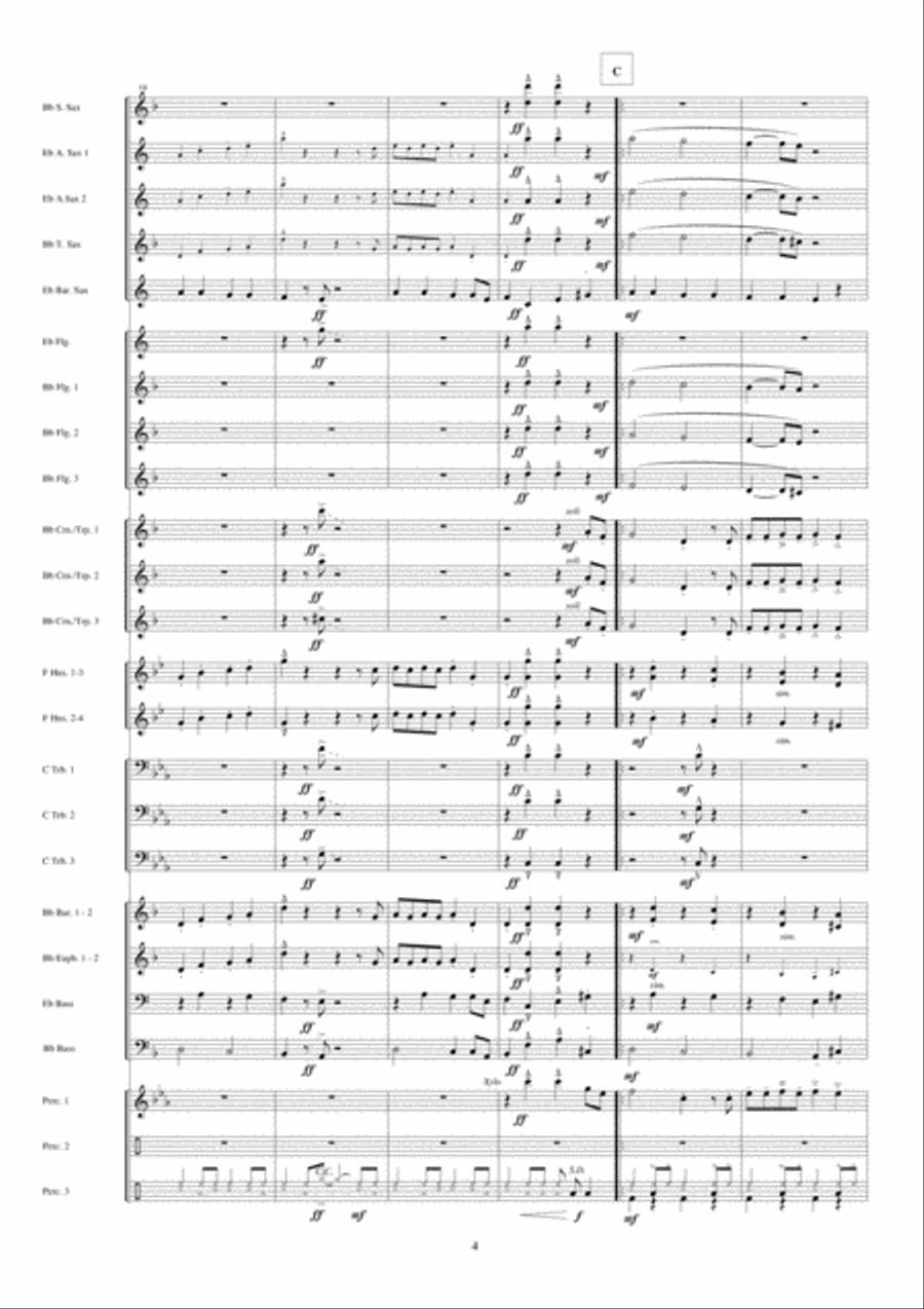 Hit The Road Jack Fanfare Band scores gallery preview page 5