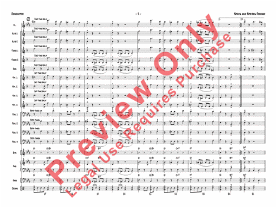 Stars and Stripes Forever Jazz Ensemble scores gallery preview page 7