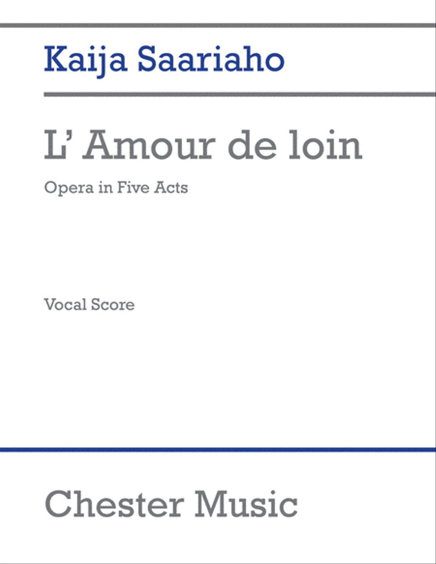 L'amour de Loin Voice Solo scores gallery preview page 1