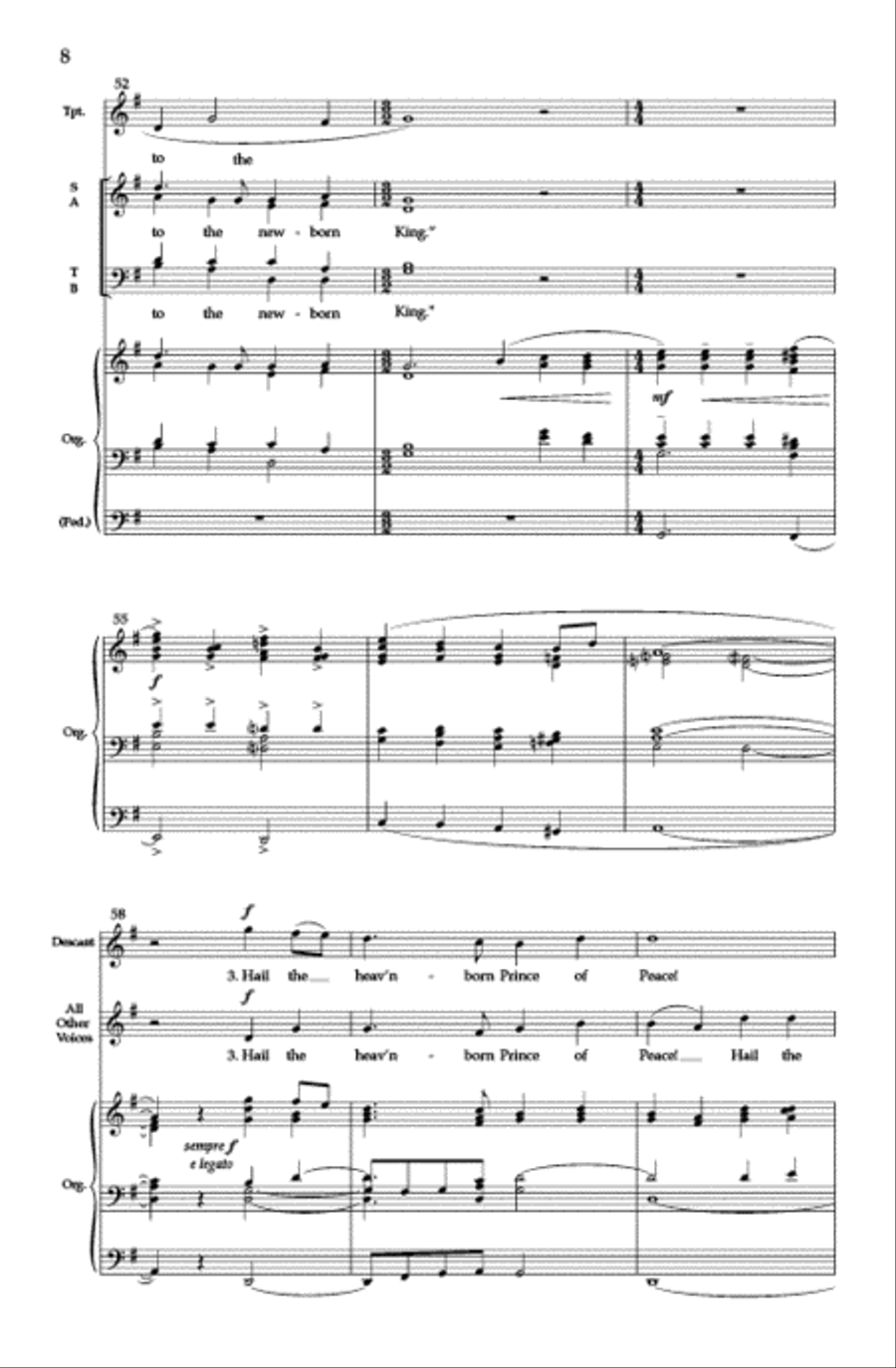 Hark! The Herald Angels Sing (Vocal Score) 4-Part scores gallery preview page 7