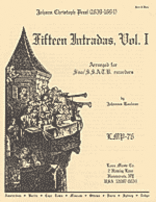 Book cover for Fifteen Intradas, Vol. I