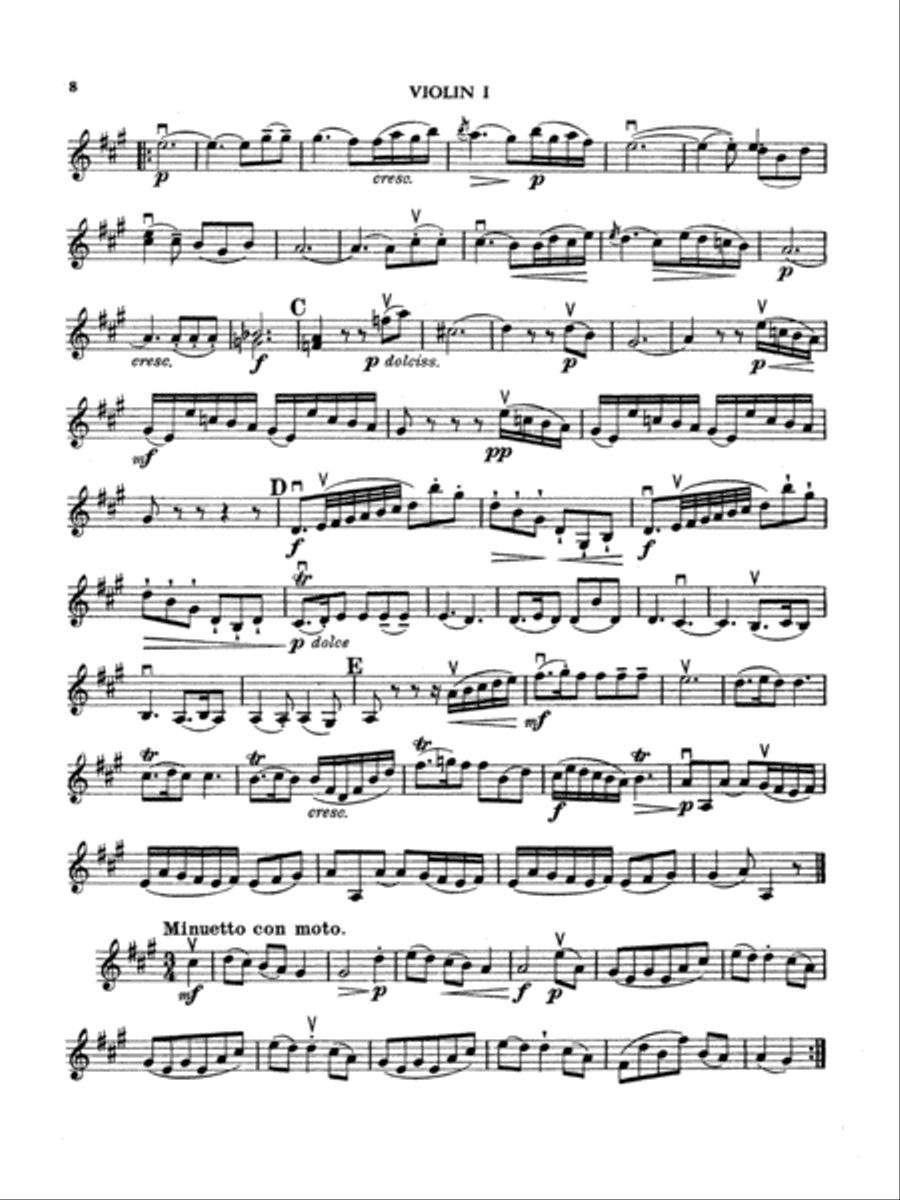 Boccherini: Nine Selected String Quartets String Quartet scores gallery preview page 2