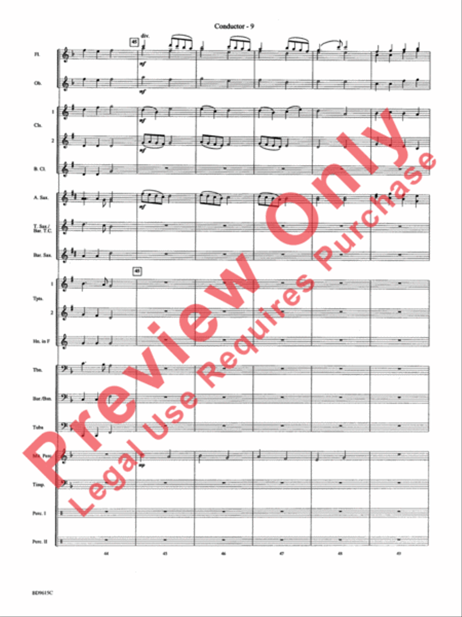Angels We Have Heard on High Concert Band scores gallery preview page 12