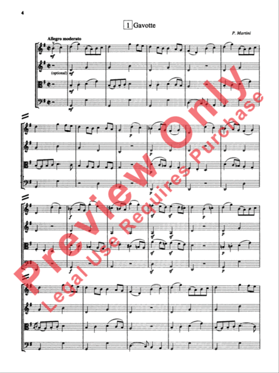 String Quartets for Beginning Ensembles, Volume 3 String Quartet scores gallery preview page 5
