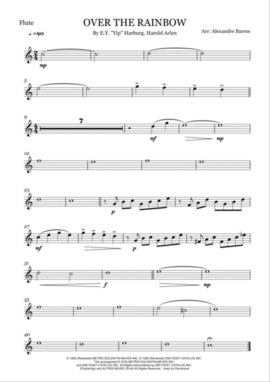 Over The Rainbow Over The Rainbow Jazz Ensemble scores gallery preview page 2