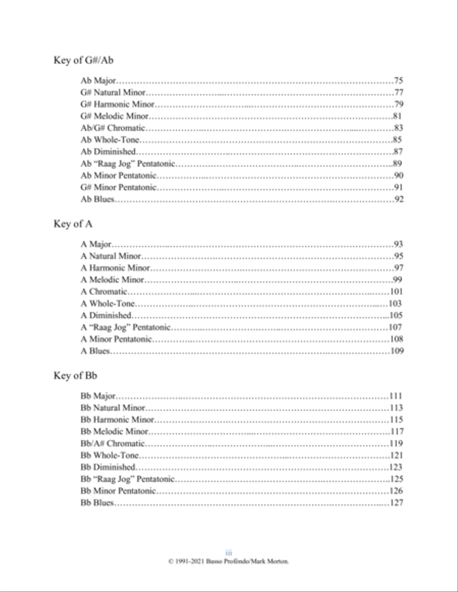 Dr. Morton's Miraculous Scale Fingerings for the Double Bass, 3rd Edition Double Bass scores gallery preview page 5