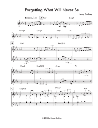 Forgetting What Will Never Be - Lead Sheet